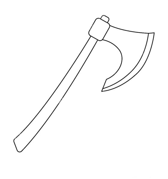 Топор раскраска