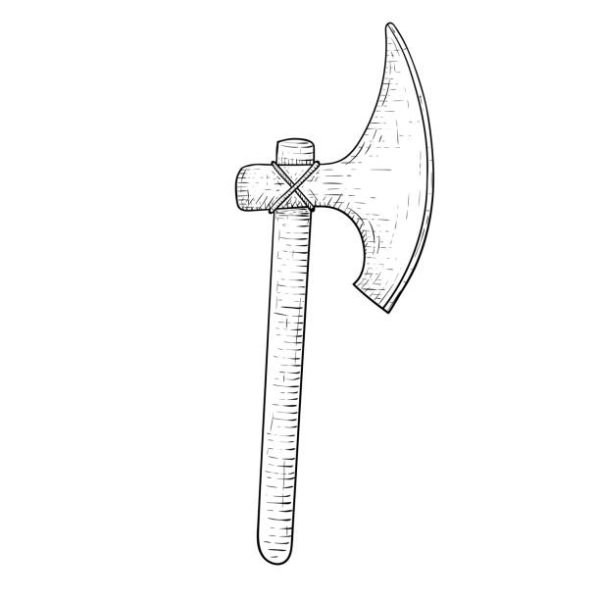 Секира трафарет