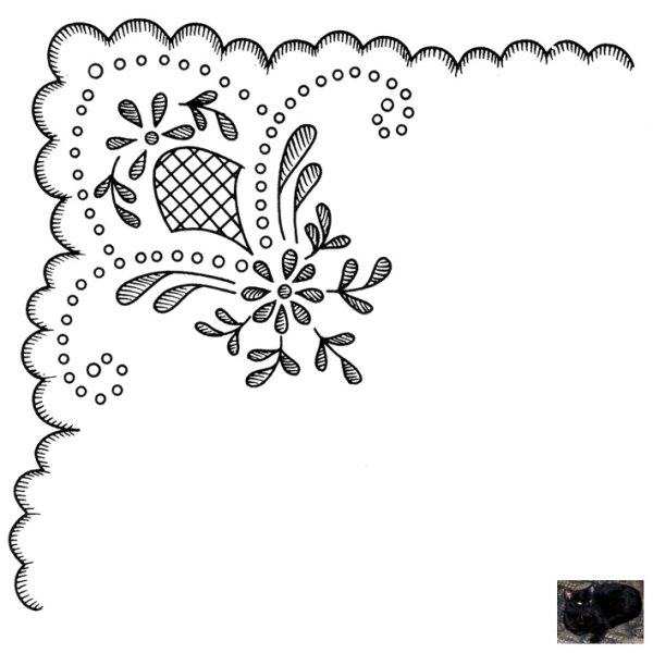 Узоры для вышивки платка