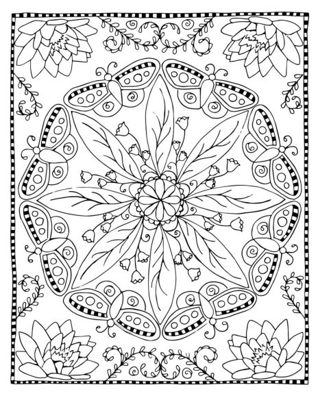 Орнамент платка раскраска