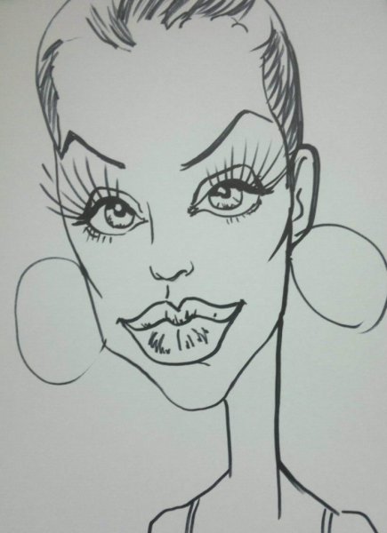 Альберт Эйнштейн шарж