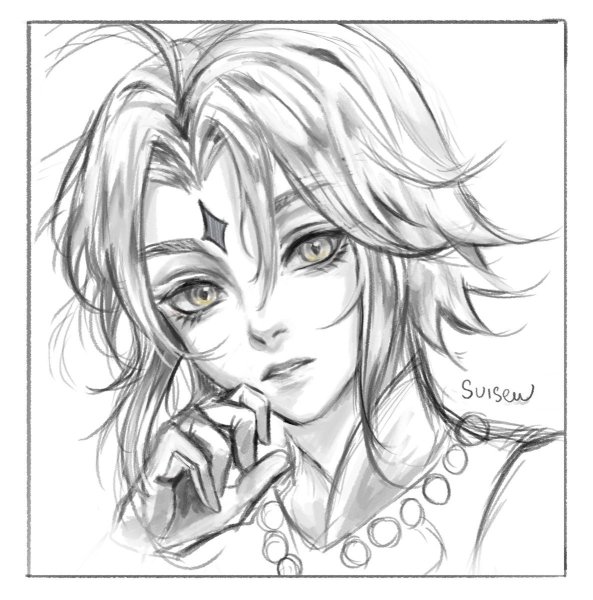 Рисунки Геншин Импакт для срисовки легкие