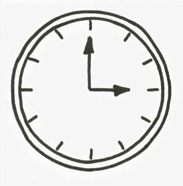 Часы раскраска