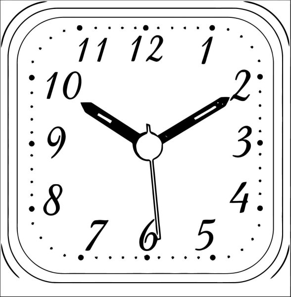 Часы для срисовывания