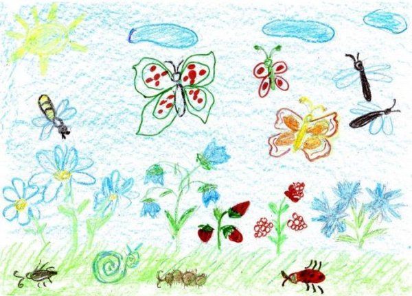 Поэтапное рисование летнего пейзажа