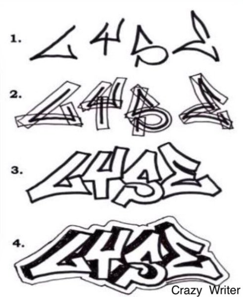 Лёгкие граффити для новичков