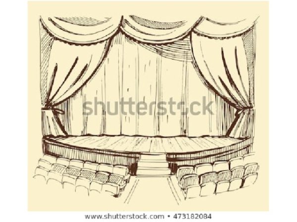 Сцена раскраска для детей