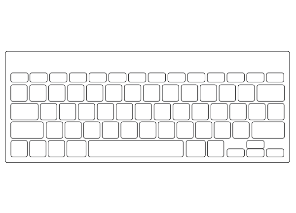Клавиатура компьютера раскраска