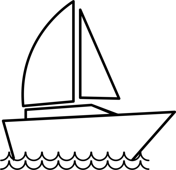 Раскраска. Кораблик
