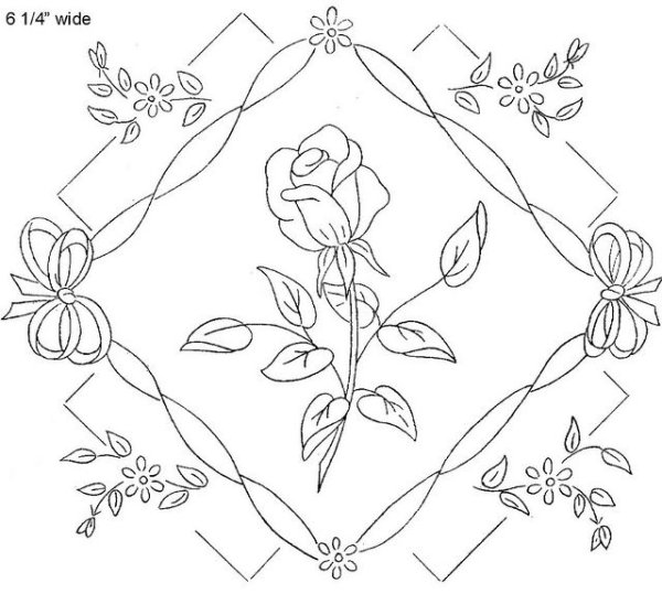 Эскизы для вышивки лентами