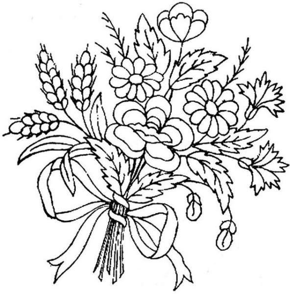 Мотивы для вышивки гладью