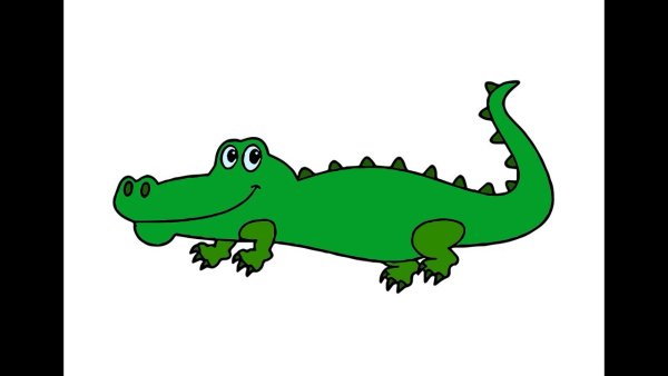 Аллигатор нарисовать легко