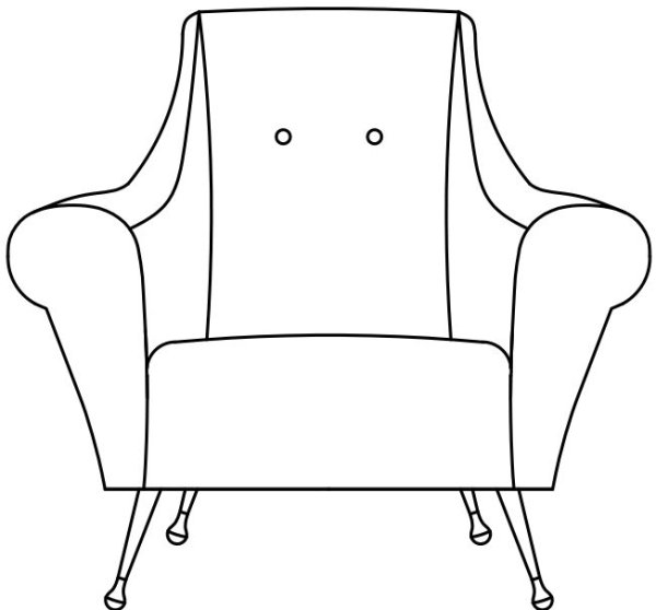 Нарисовать кресло