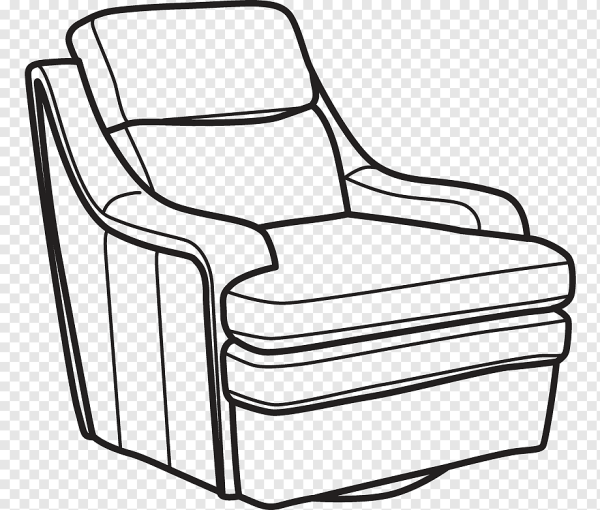 Как нарисовать диван карандашом сбоку