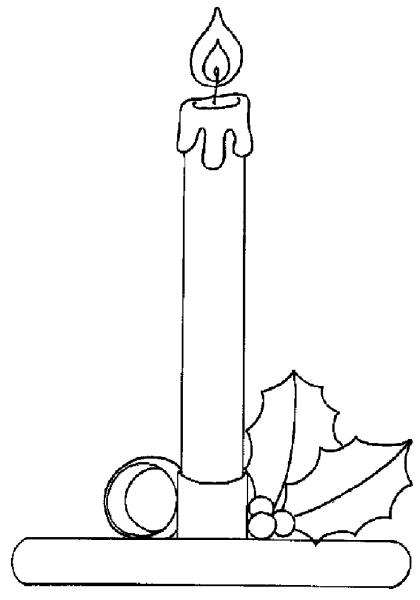 Свечка трафарет