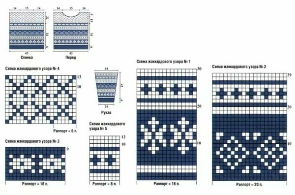 Жаккардовый узор спицами для начинающих простые схемы