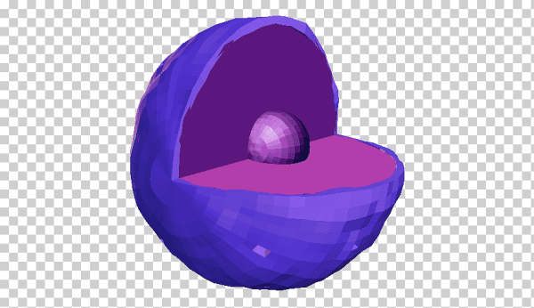 Ядро на прозрачном фоне