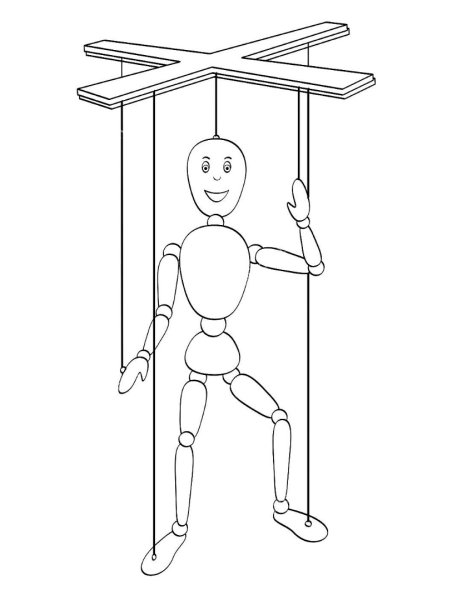 Эскиз куклы Марионетки