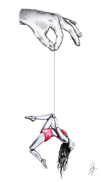 Кукла марионетка рисунок для детей