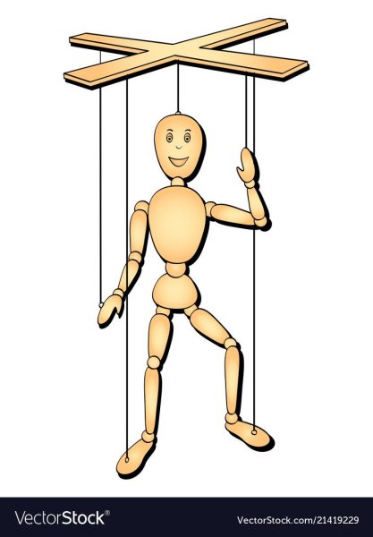 Марионетка раскраска