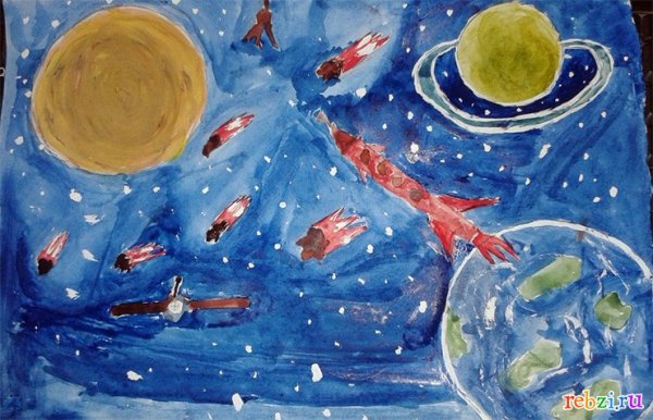 Рисование космос