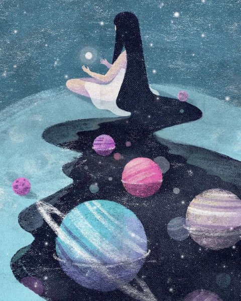 Космос карандашом