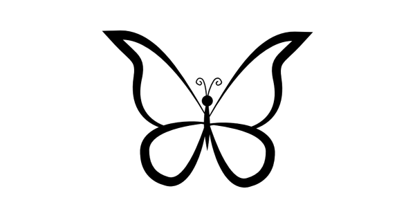 Бабочки для срисовки