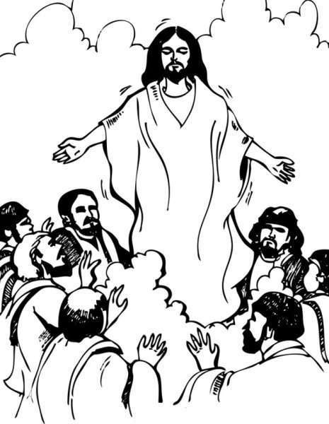 Иисус раскраска