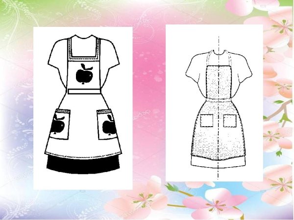 Фартук раскраска для детей