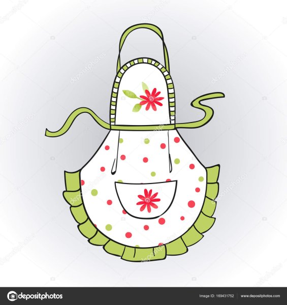 Рисование фартук для повара