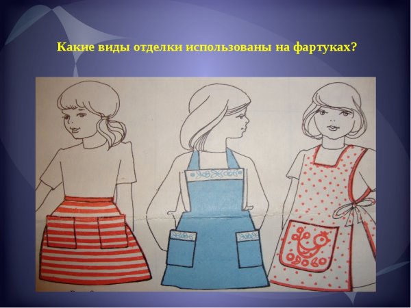 Фартук раскраска