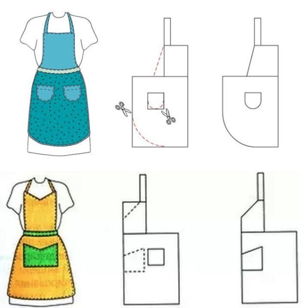 Фартук из цветной бумаги