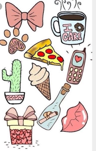 Маленькие рисунки для срисовки