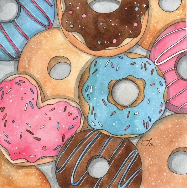 Пончики для скетчбука