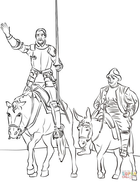 Дон Кихот рисунок