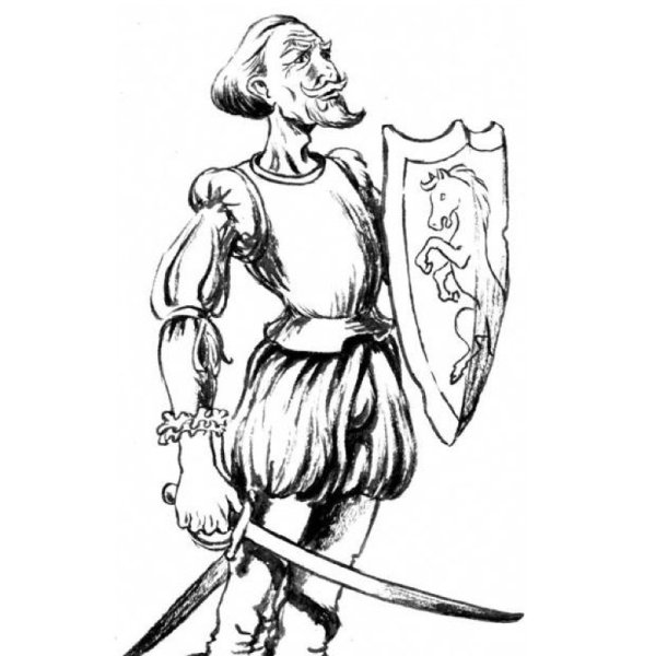 Дон Кихот и Санчо Панса раскраска