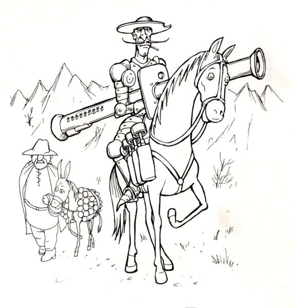 Дон Кихот рисунок