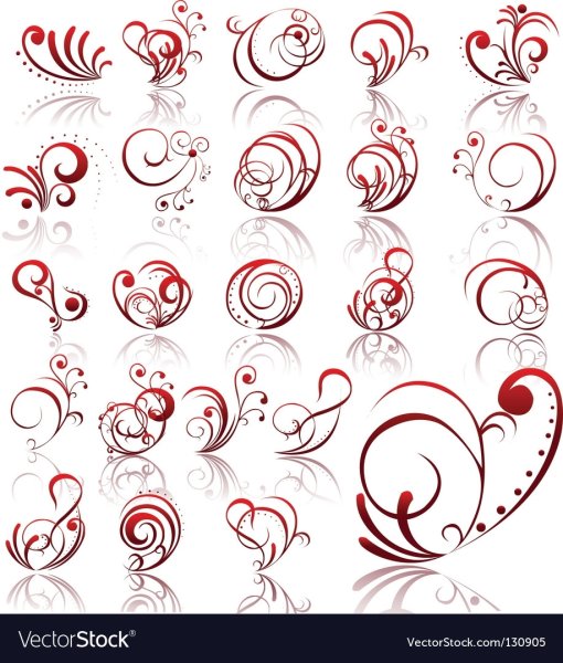 Учимся рисовать вензеля на ногтях