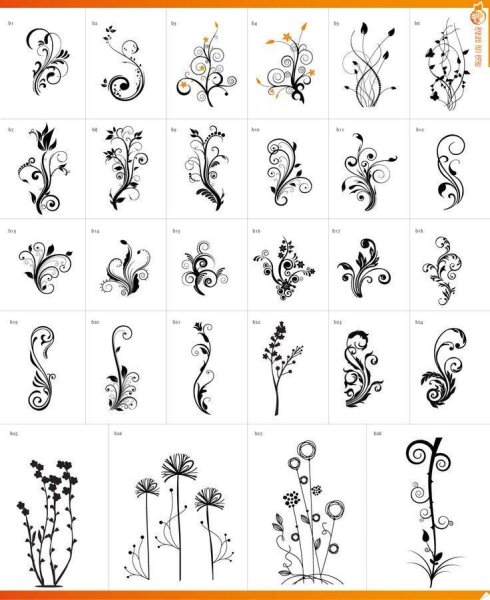 Вензеля на ногтях для начинающих