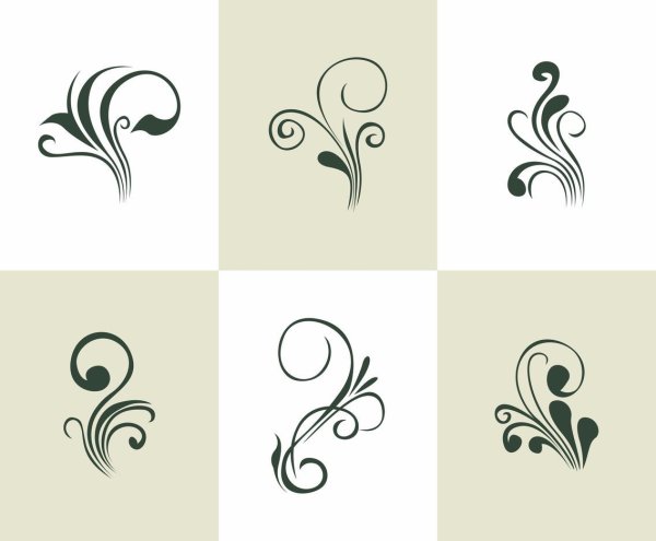 Трафарет для рисования вензелей на ногтях