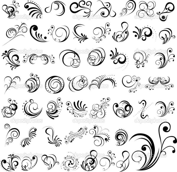 Вензеля карандашом