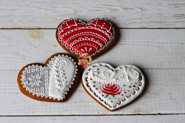 Прямик сердце с узором