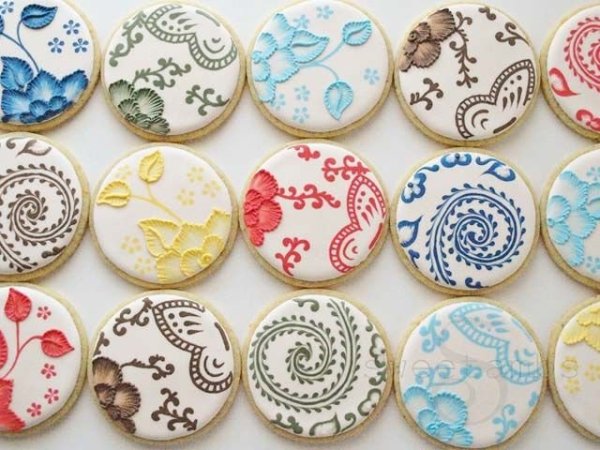 Роспись пряников айсингом новогодние