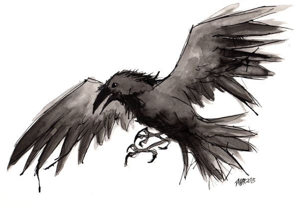 Крылья ворона референс