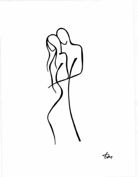 Силуэт одной линией