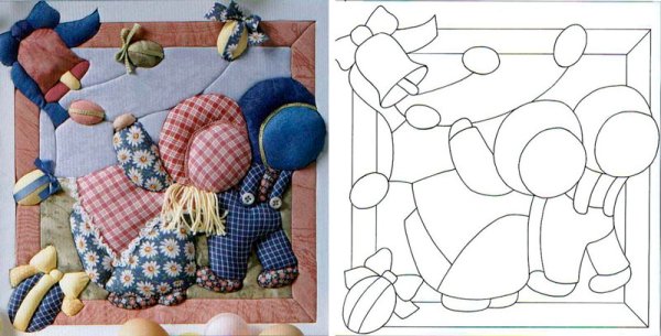 Пэчворк без иглы кинусайга схемы