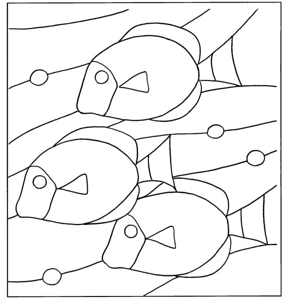 Схемы для витражных рисунков