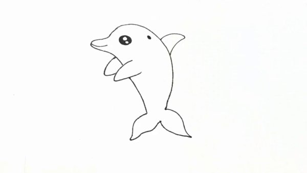 Дельфин рисунок