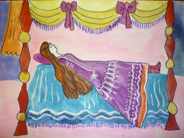 Спящая красавица рисунок