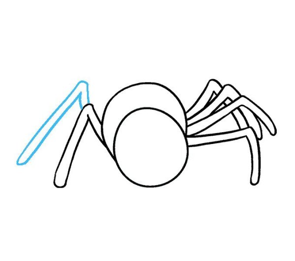 Нарисовать паука для детей легко